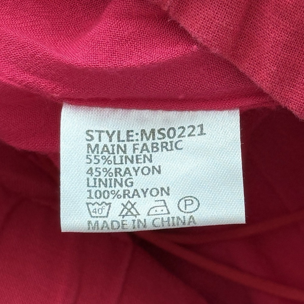 Madison The‎ Label Mayla Pink Linen Blend Shorts Pleated Size Small - Picture 8 of 9